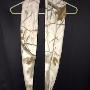 Cream camo infinity scarf
